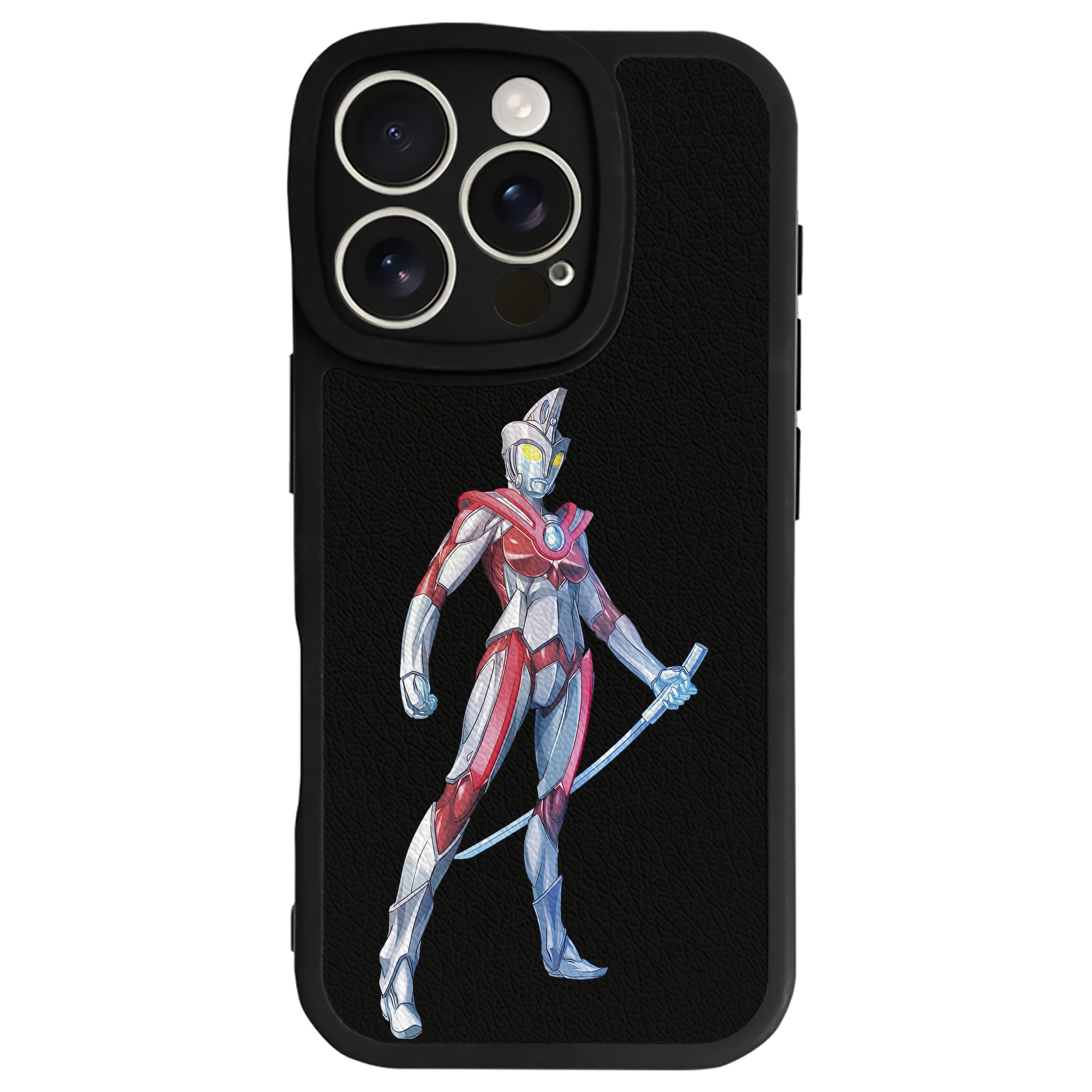（画像用） ウルトラマン Ultraman 【iPhone 16シリーズ対応】シリコンスマホケース（レザー調） 材質：シリコン